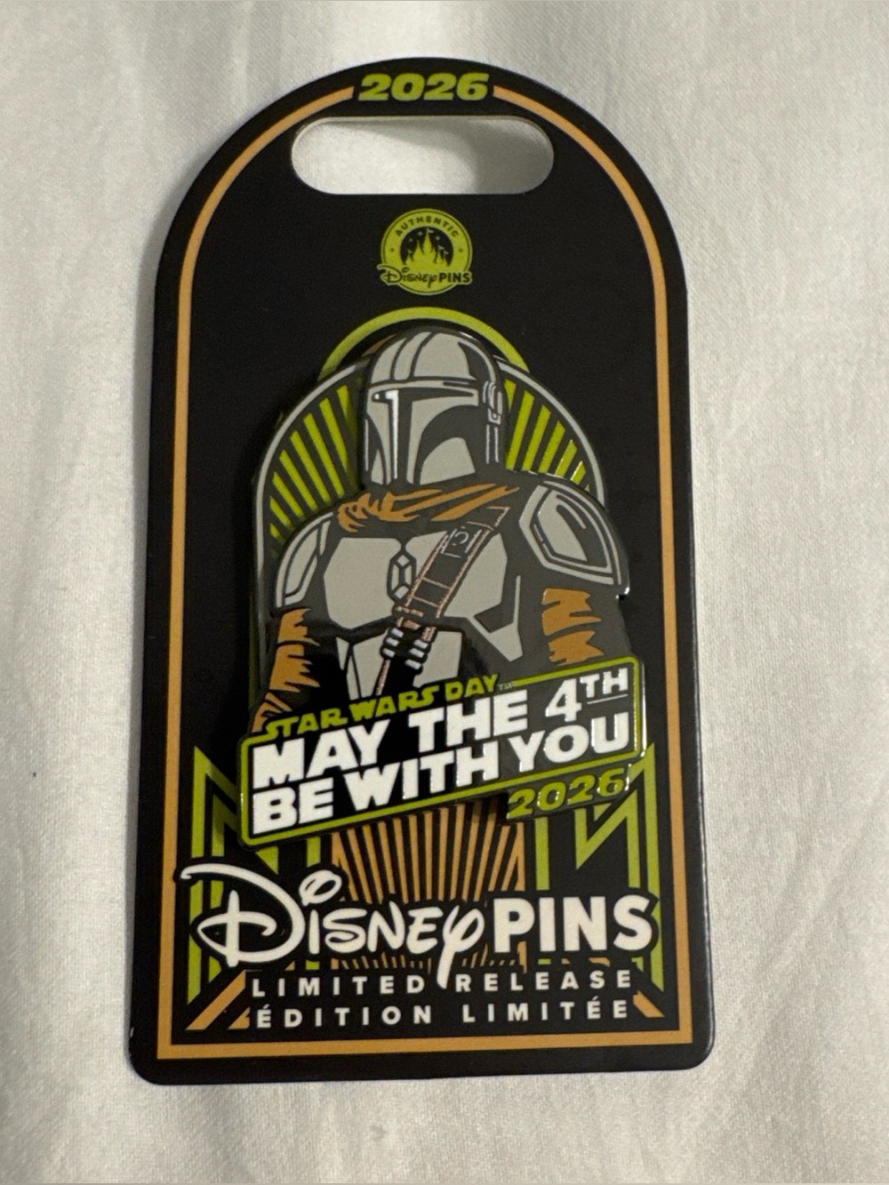 Disney Parks 2026 May The 4th Star Wars The Mandalorian LR Pin